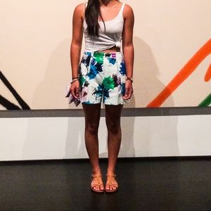Zara Flowery Flowy Shorts